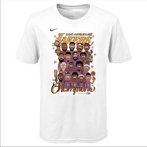 Los Angeles Lakers Nike Preschool 2020 NBA Finals Champions Roster T-Shirt
